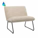 Fauteuil Merle taupe polyester