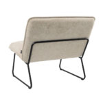 Fauteuil Merle taupe polyester