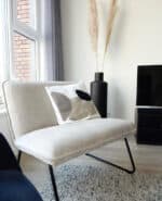Fauteuil Merle wit polyester