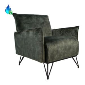 Fauteuil Mika groen velvet