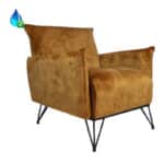 Fauteuil Mika okergeel velvet