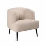 Fauteuil Nora taupe bouclé