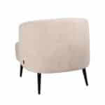 Fauteuil Nora taupe bouclé