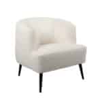 Fauteuil Nora wit bouclé