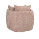 Fauteuil Ruby roze chenille stof