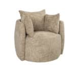 Fauteuil Ruby taupe chenille