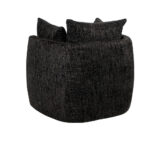 Fauteuil Ruby zwart chenille stof