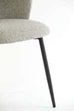 Eetkamerstoel Elyna boucle grijs | set van 2