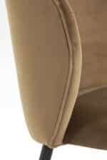 Eetkamerstoel Elyna velvet bruin | set van 2