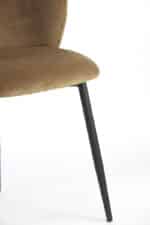 Eetkamerstoel Elyna velvet bruin | set van 2