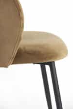 Eetkamerstoel Elyna velvet bruin | set van 2