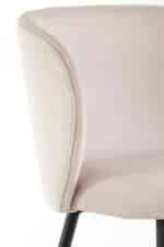 Eetkamerstoel Elyna velvet lichtroze | set van 2