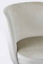 Eetkamerstoel Eckley velvet glans zilver | set van 2