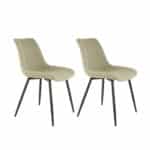Eetkamerstoel Kate boucle zand | set van 2