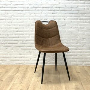 Eetkamerstoel Raina microvezel cognac