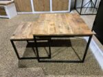 Mangohout salontafel Ela set van 2