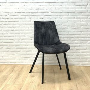 Eetkamerstoel Benja velvet antraciet