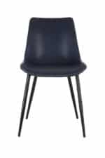 Eetkamerstoel Kovac PU leer donkerblauw | set van 2