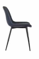 Eetkamerstoel Kovac PU leer donkerblauw | set van 2