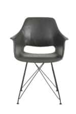 Eetkamerstoel Serbin grijs PU leer | set van 2