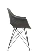 Eetkamerstoel Serbin grijs PU leer | set van 2