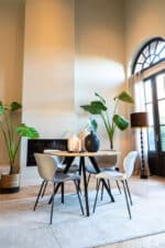 Eetkamerstoel Violet stof licht grijs | set van 2