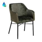 Stoel Chicago groen velvet