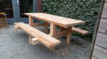 Douglashouten picknicktafel Akio met H poten