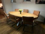 Eiken tafel Ava ovaal
