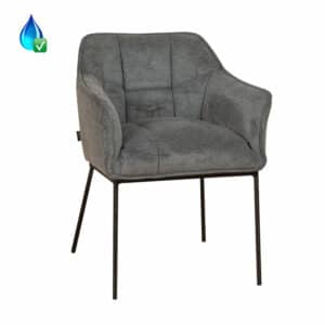 Stoel Jens antraciet polyester