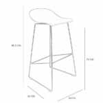 Kruk Erica taupe kunststof