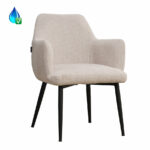 Stoel Lars beige gerecycled polyester