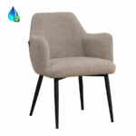 Stoel Lars beige gerecycled polyester