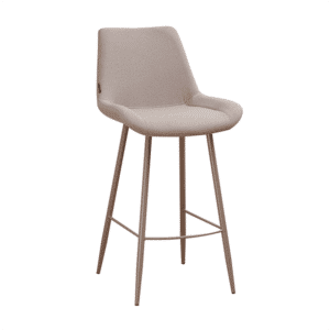Barkruk Maud taupe gerecycled polyester