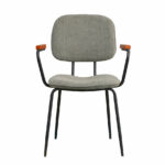 Stoel Oskar groen gerecycled polyester