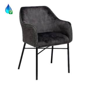 Stoel Chicago antraciet velvet