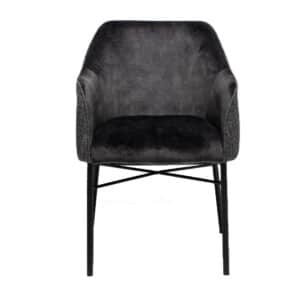 Stoel Chicago antraciet velvet