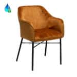 Stoel Chicago okergeel velvet