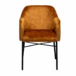 Stoel Chicago okergeel velvet