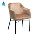 Stoel Chicago taupe velvet