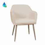 Stoel Elin beige gerecycled polyester