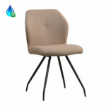 Stoel Fenris taupe gerecycled polyester