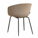 Stoel Ole taupe gerecycled polyester