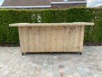 Steigerhouten barmeubel Sade met voetensteun