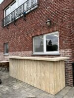 Steigerhouten barmeubel Sade met voetensteun