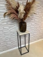 Steigerhouten zuil/pilaar Jadon met stalen frame