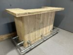Steigerhouten barmeubel Sade met voetensteun