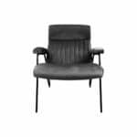 Fauteuil Chicago donkergrijs velours
