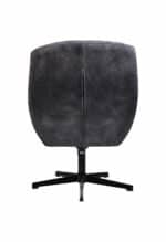 Fauteuil Cleveland grijs/zwart polyester