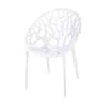 Tuinstoel Crystal kunststof wit